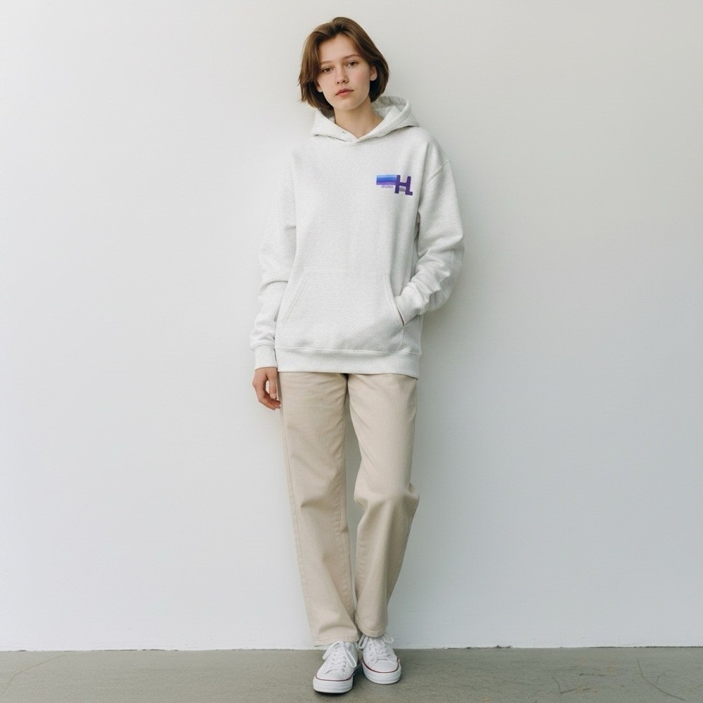 GILDAN Whitey Unisex Women's Men Pullover Sweater Hoodie with pockets Size Large
